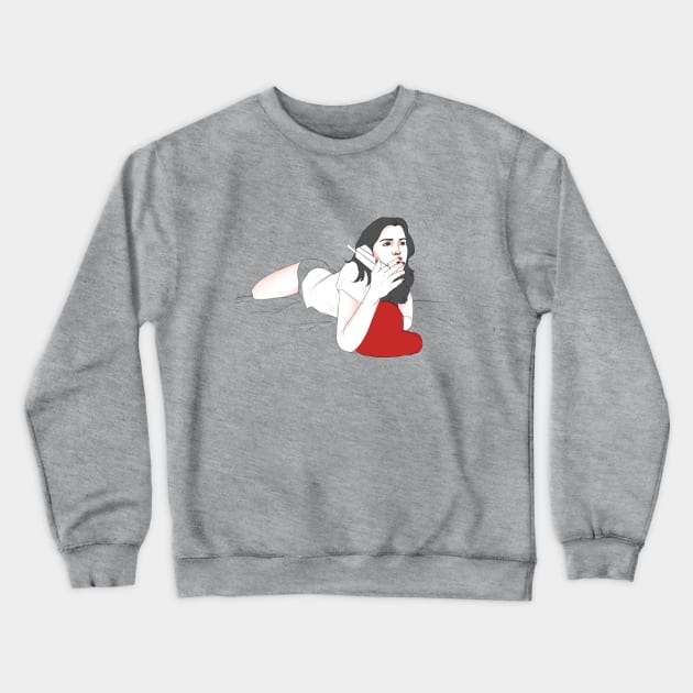Chill Crewneck Sweatshirt by @akaluciarts